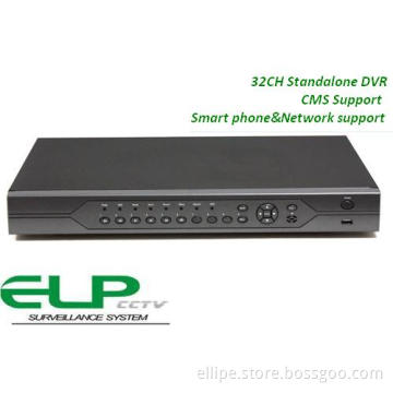 Smart Phone&Network Support 32CH Standalone DVR Recorder with Cms Software